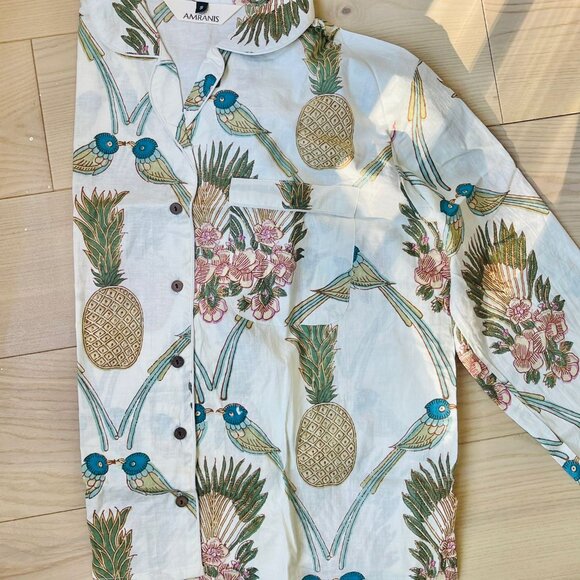 BRAND NEW Indian Handmade 100%Cotton Block Print PJ Sets Women's Sleepwear - Picture 9 of 12